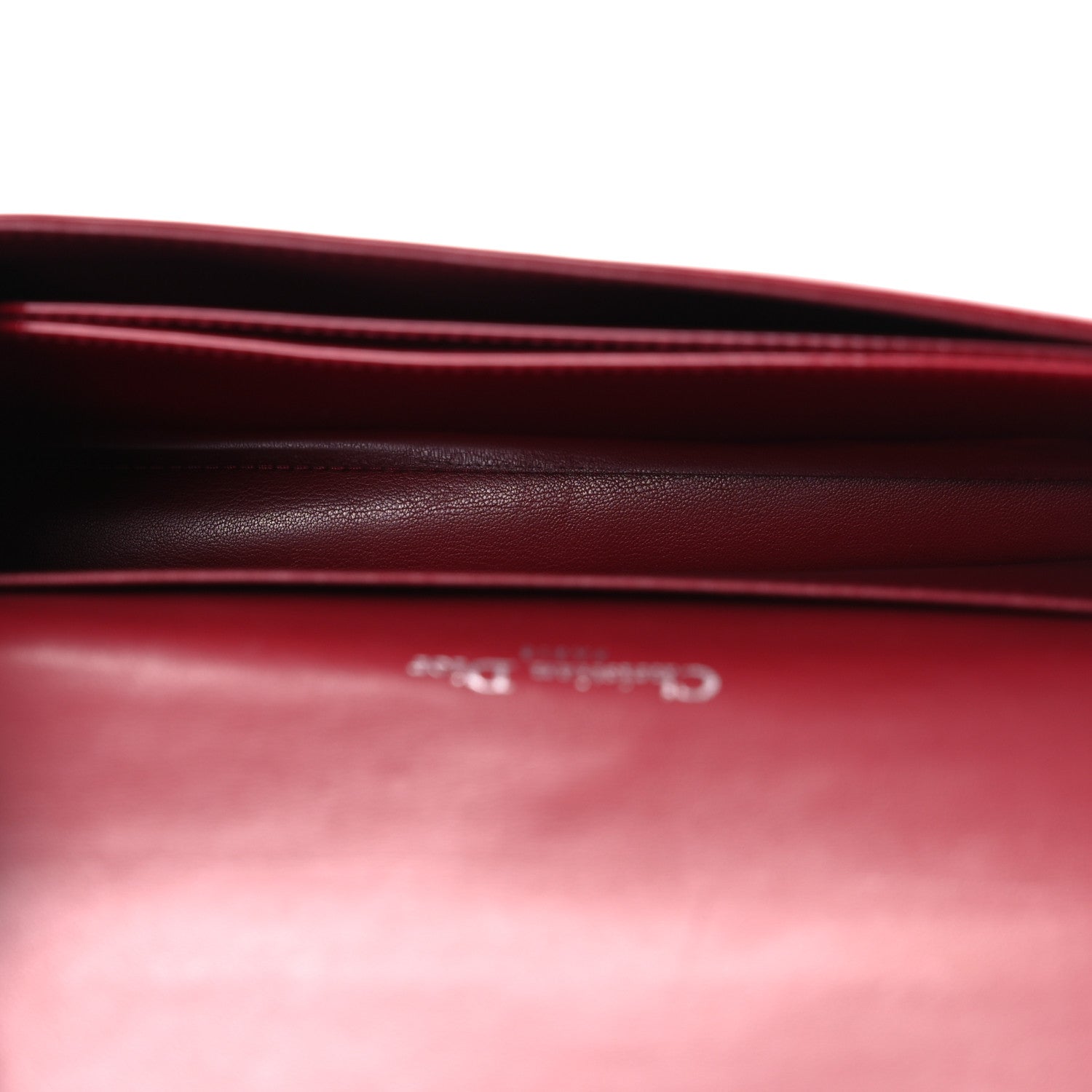 Christian Dior Patent Cannage Lady Dior Clutch Red 6 of 15