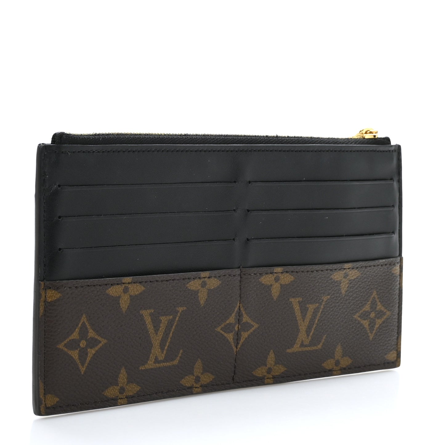 Monogram Slim Purse Black