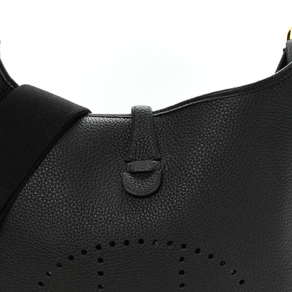 Hermes Taurillon Clemence EVELYNE III PM Black 8 of 10