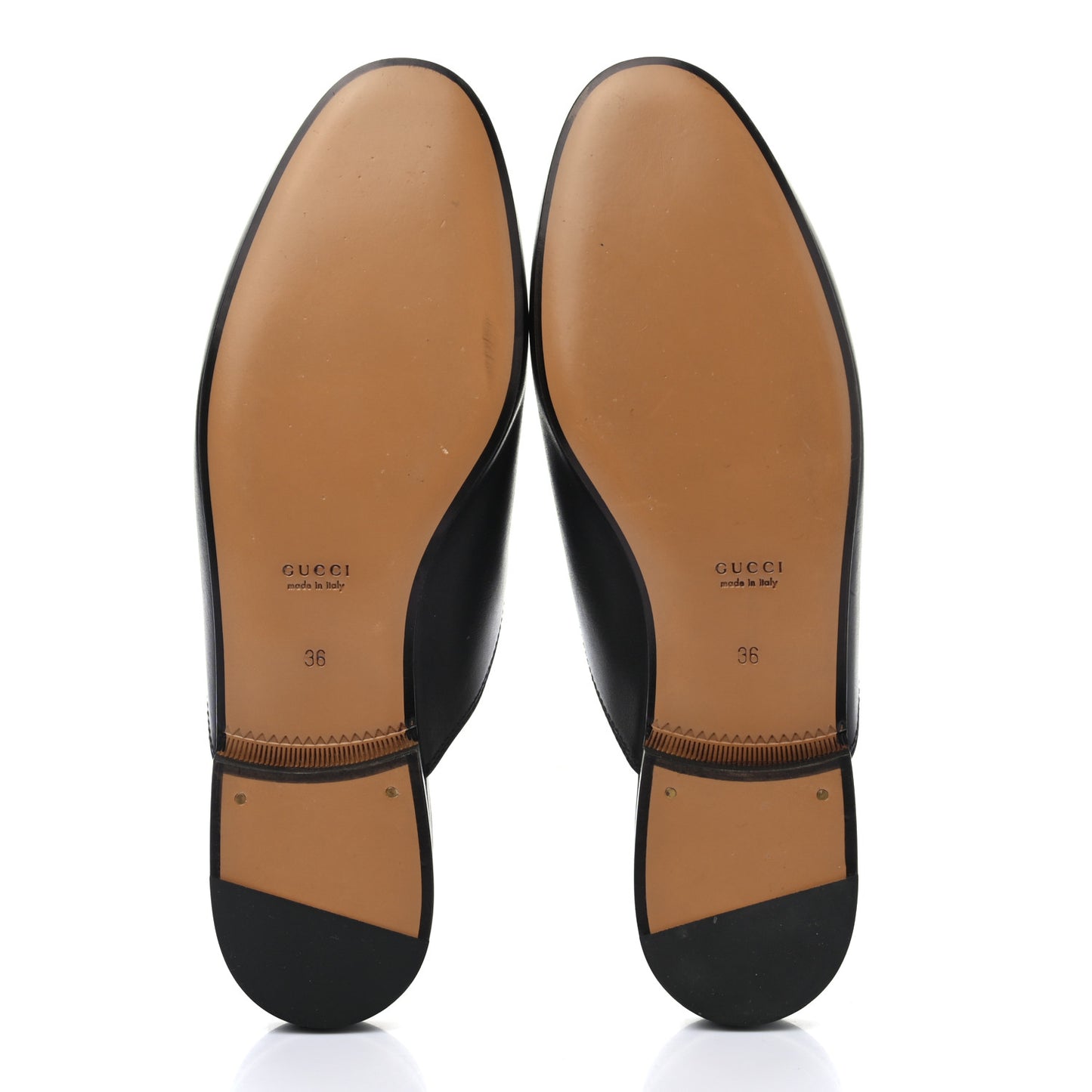 Calfskin Womens Princetown Slippers 36 Black
