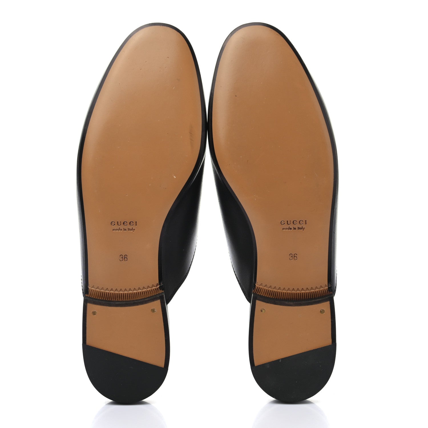 Gucci Calfskin Womens Princetown Slippers 36 Black 5 of 10