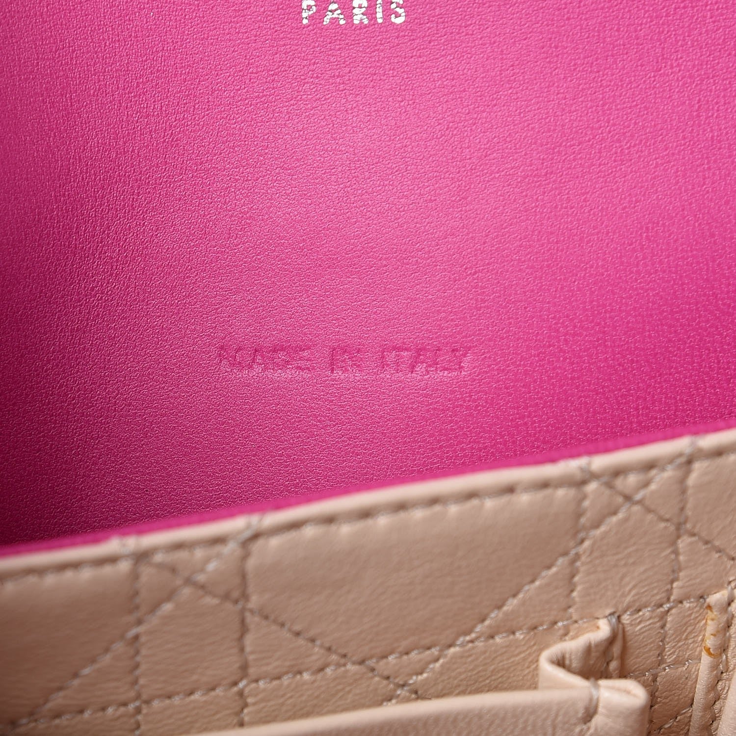 Christian Dior Lambskin Cannage Medium Miss Dior Flap Sorbet 7 of 9