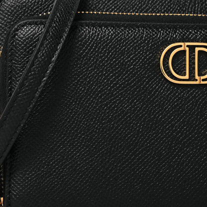 Christian Dior Grained Calfskin Caro Double Pouch Black 9 of 11