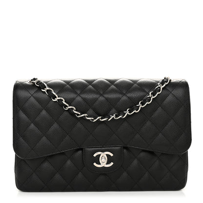 Chanel Caviar Quilted Jumbo Double Flap Black 1 of 11