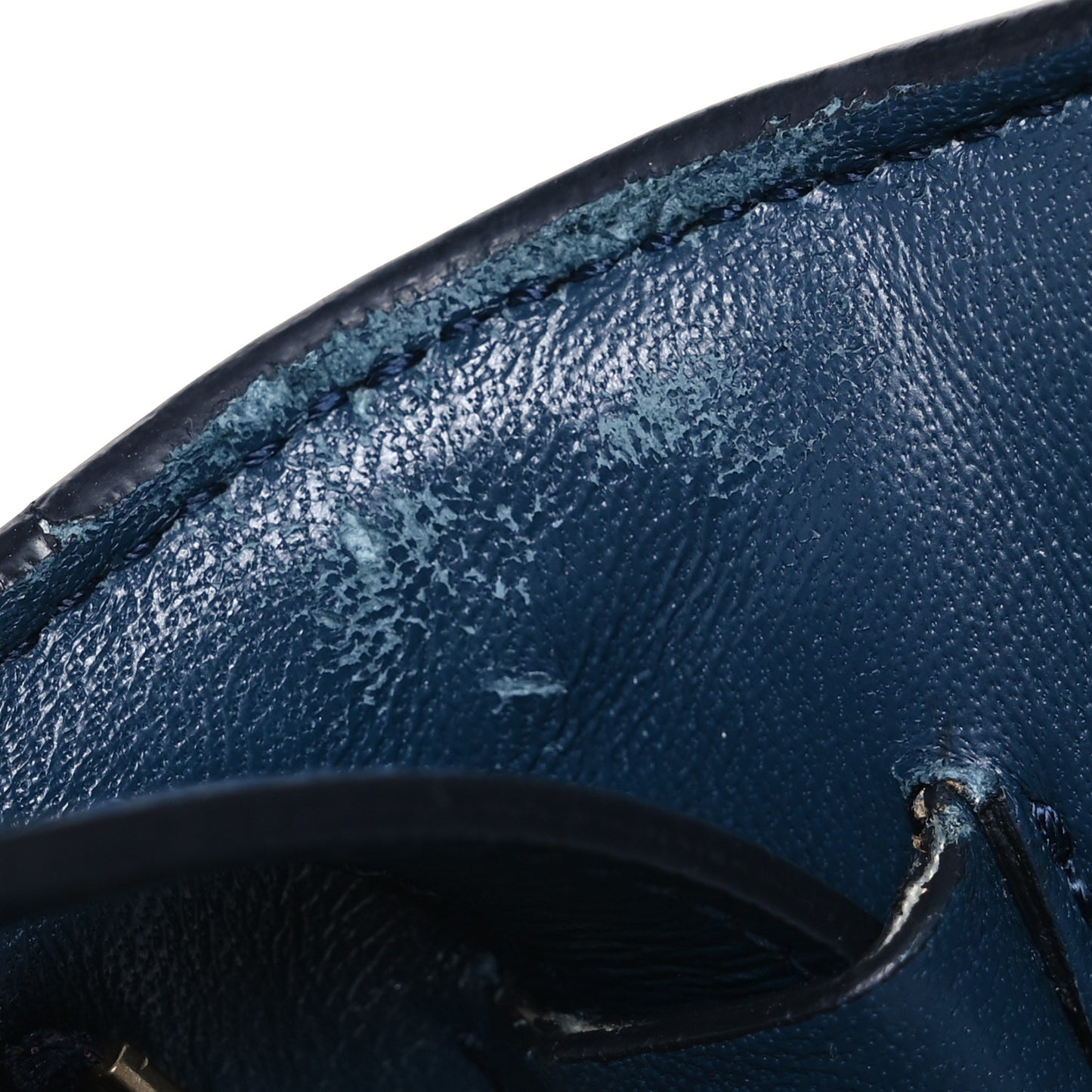 Liege Calfskin Medium Classic Box Flap Bag Dark Blue