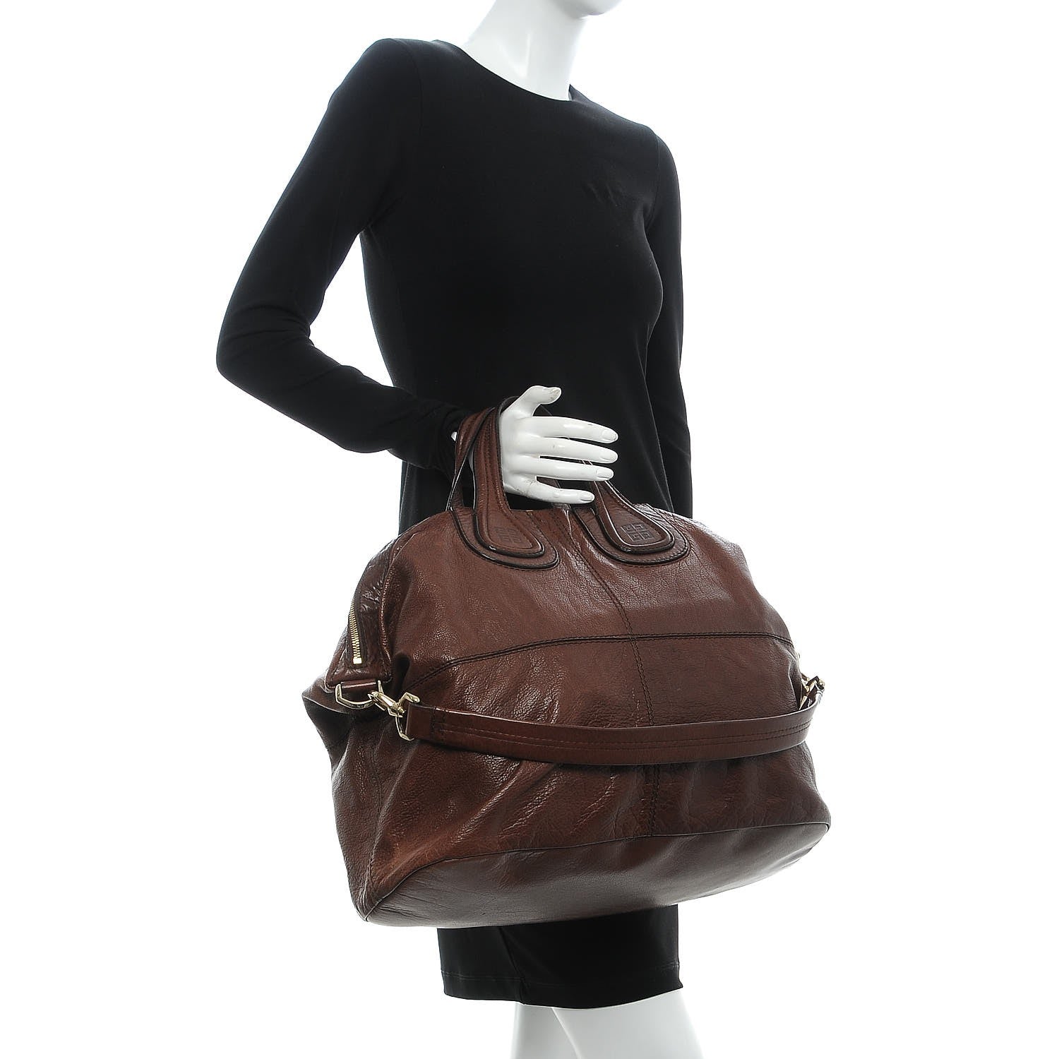 Givenchy Calfskin Large Nightingale Dark Brown 2 of 15
