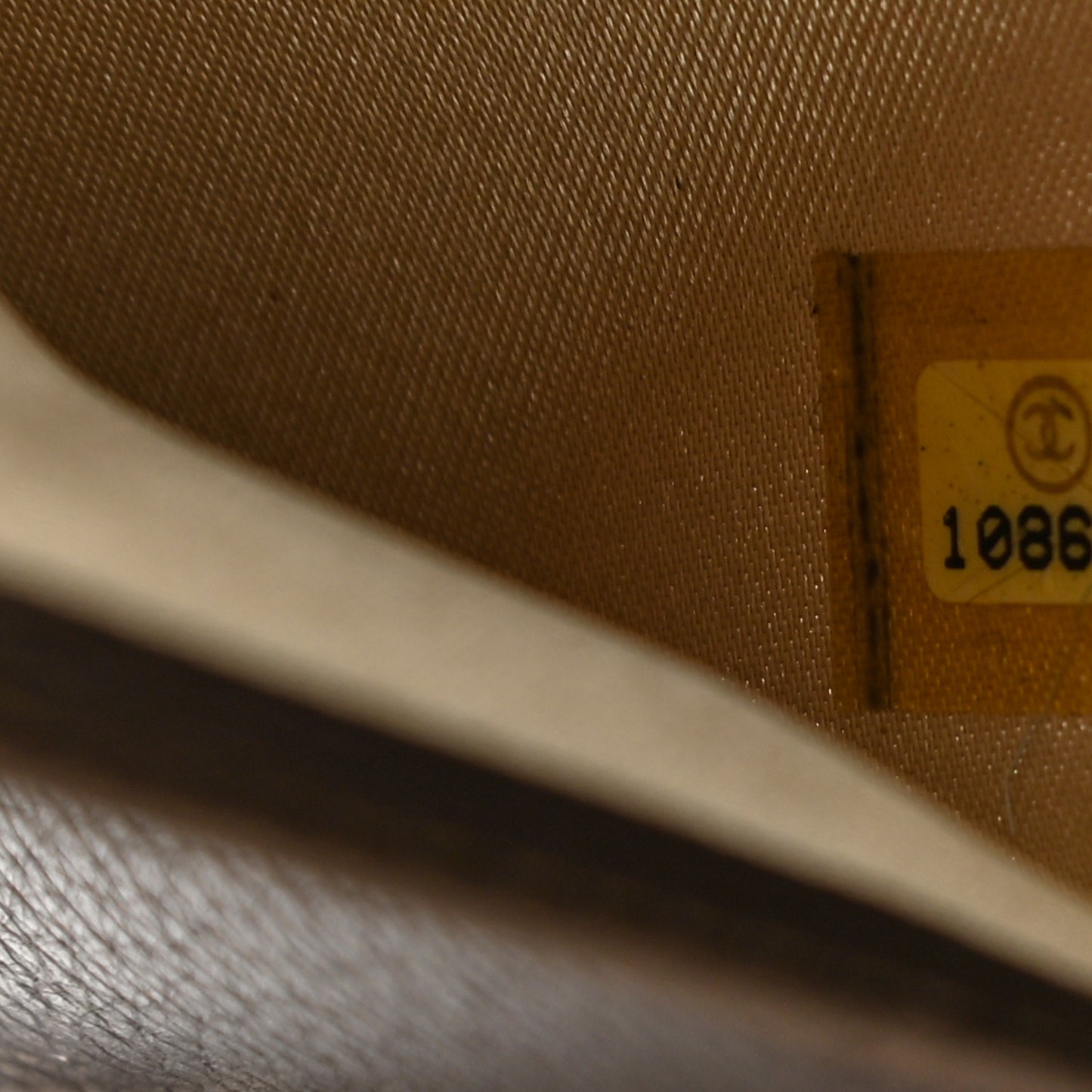 Metallic Calfskin Large Timeless Zip Around Wallet Brown