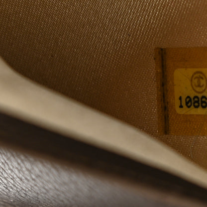 Chanel Metallic Calfskin Large Timeless Zip Around Wallet Brown 8 of 16