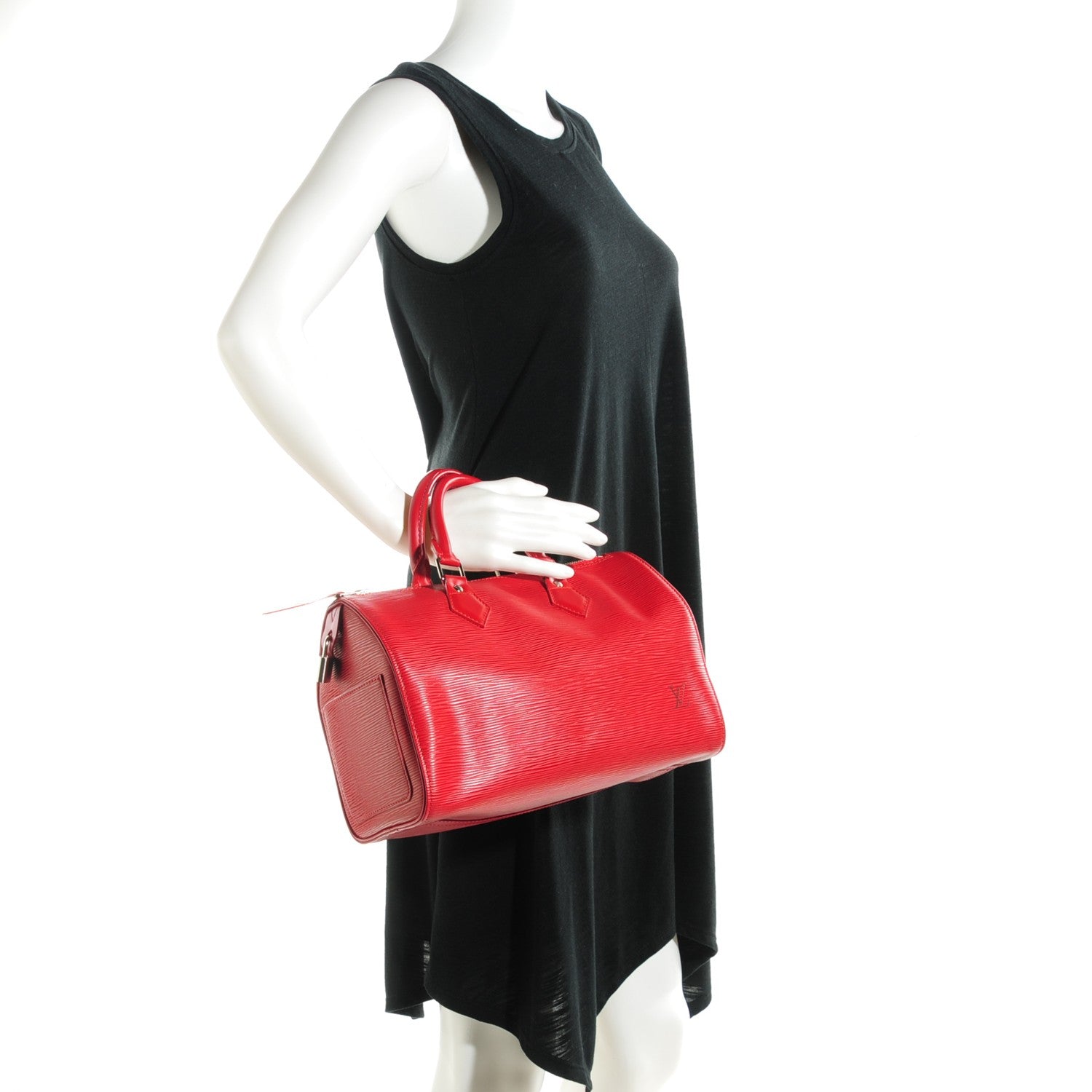 Louis Vuitton Epi Speedy 25 Rouge 2 of 7