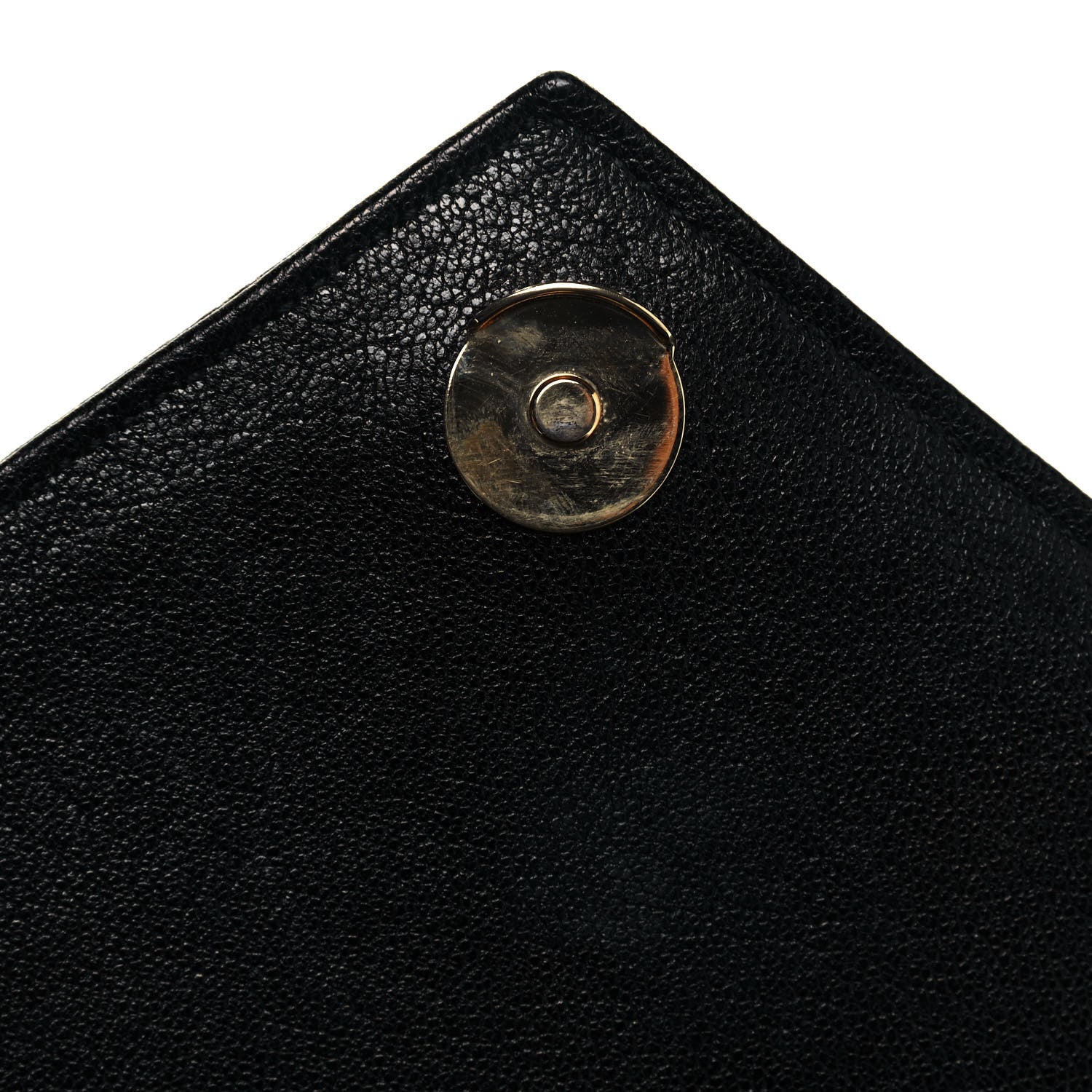 Saint Laurent Sheepskin Matelasse Chevron Monogram Large College Satchel Black 13 of 13