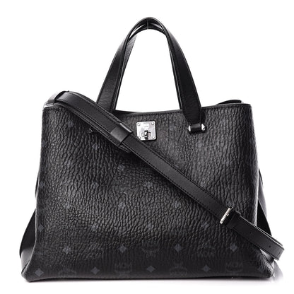 MCM Visetos Large Essential Tote Black 1 of 14