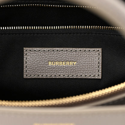 Burberry Derby Calfskin House Check Medium Banner Tote Taupe Brown 6 of 13