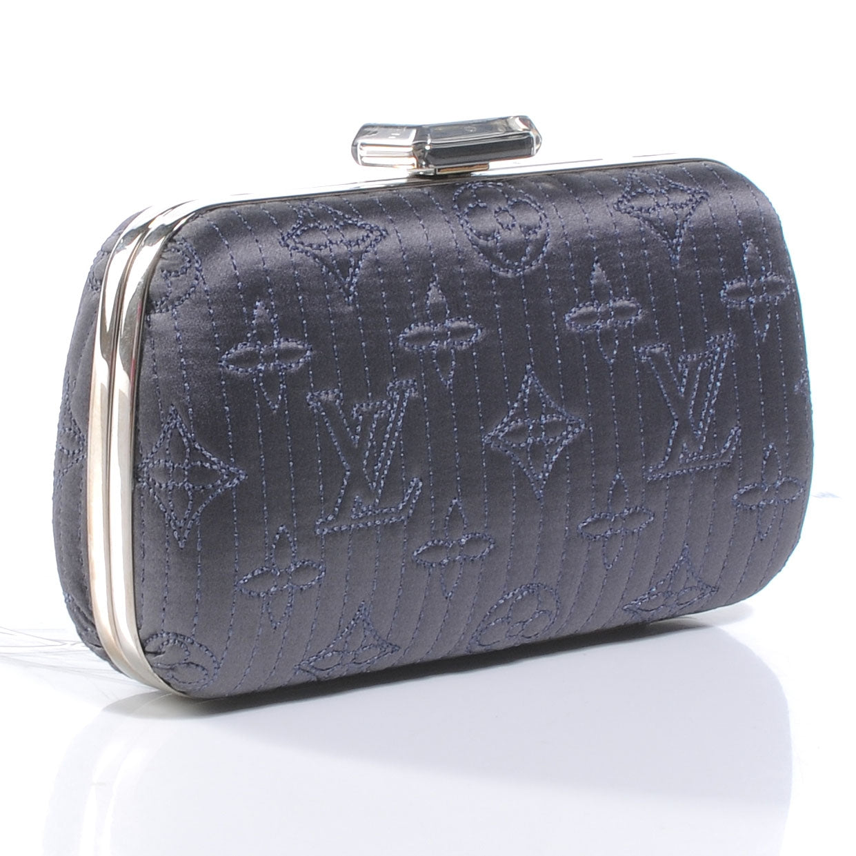 Monogram Motard Minaudiere Clutch Grey