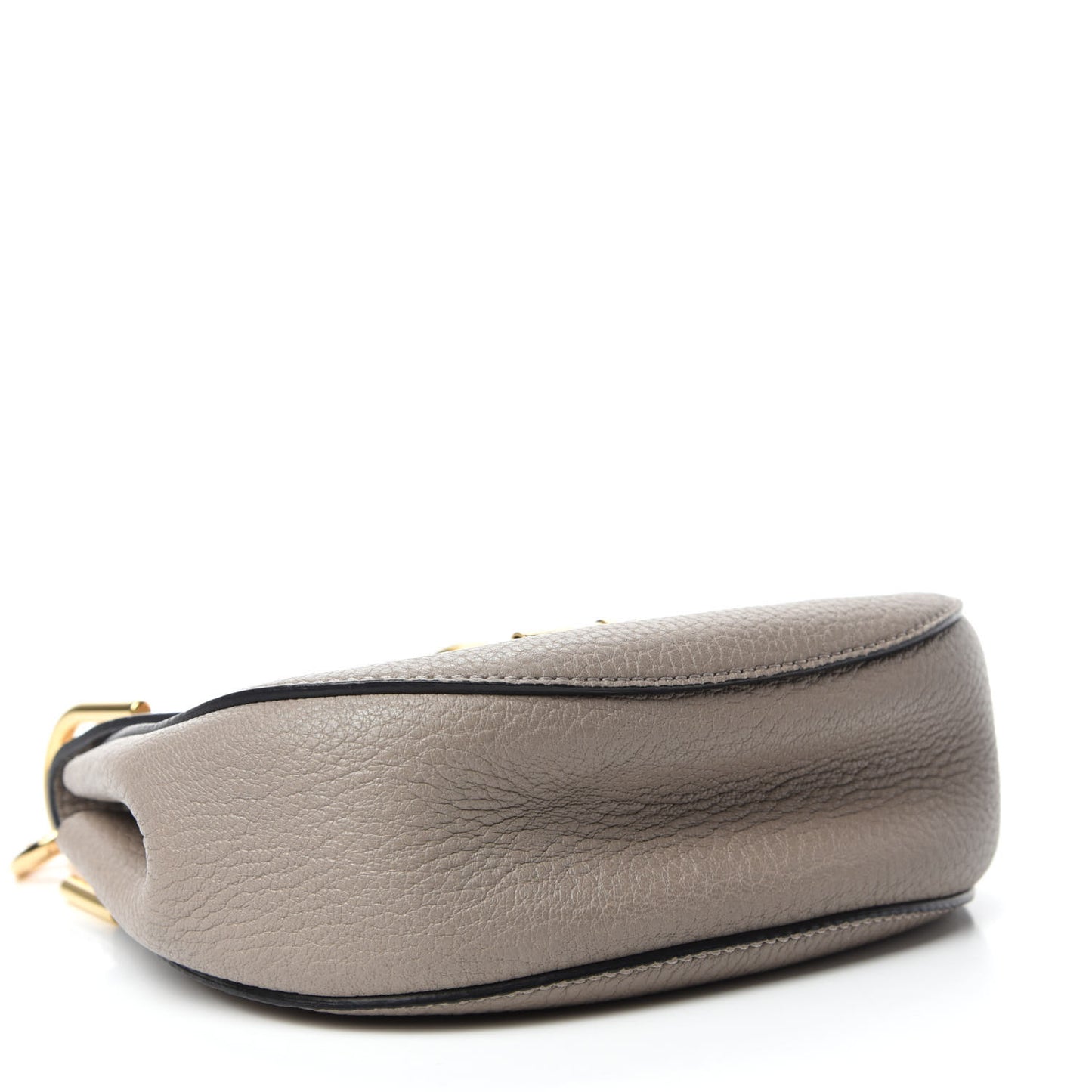 Grained Lambskin Mini Drew Bijou Shoulder Bag Motty Grey