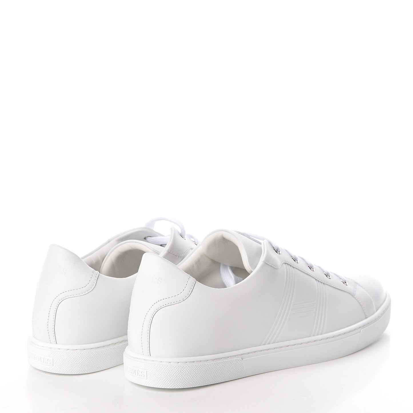 Calfskin Mens Advantage Sneakers 45 White