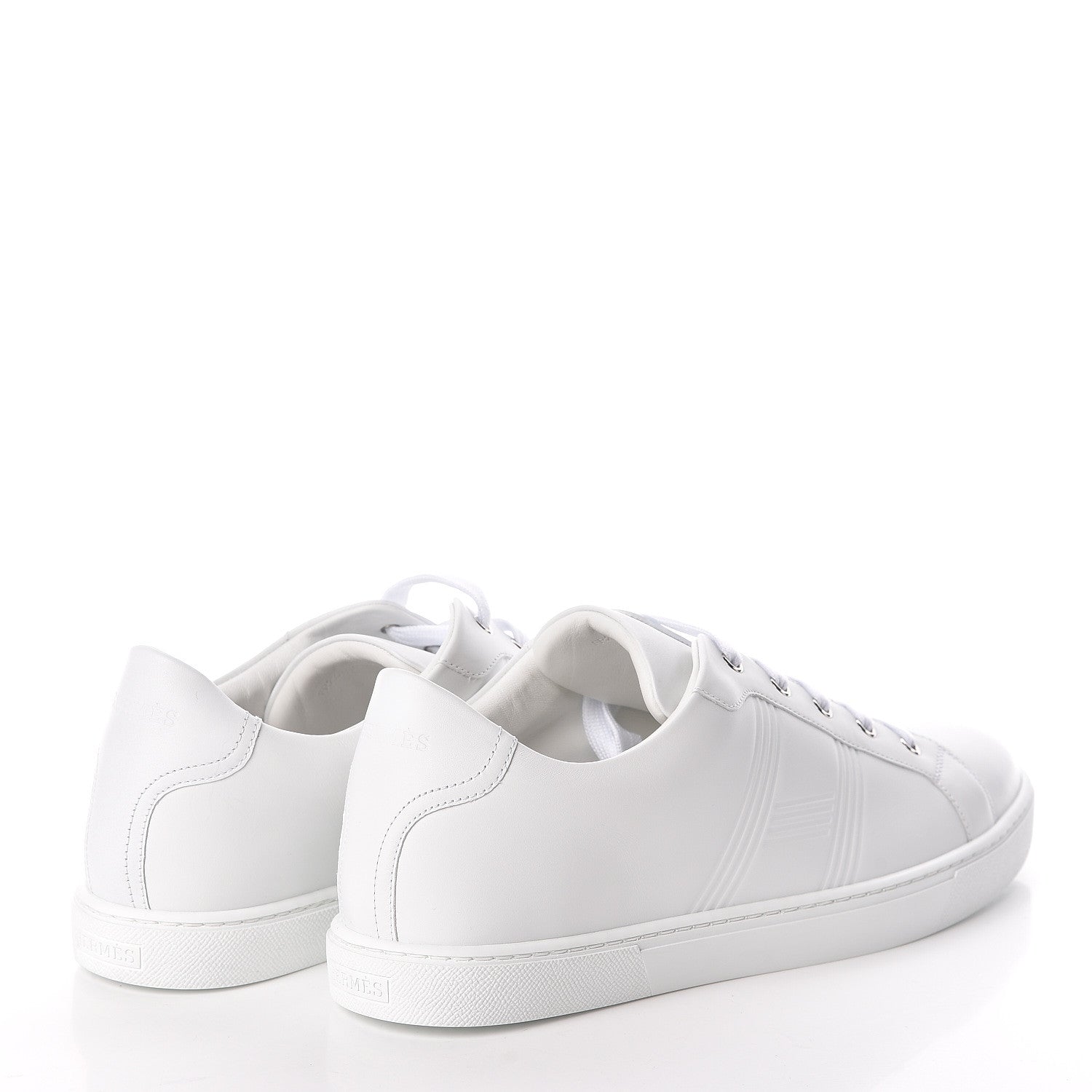 Hermes Calfskin Mens Advantage Sneakers 45 White 4 of 7