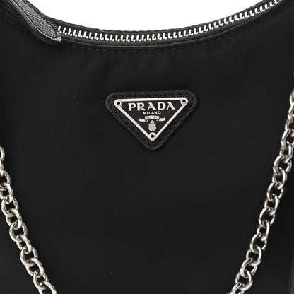 Prada Nylon Re-Edition 2005 Shoulder Bag Black 7 of 9