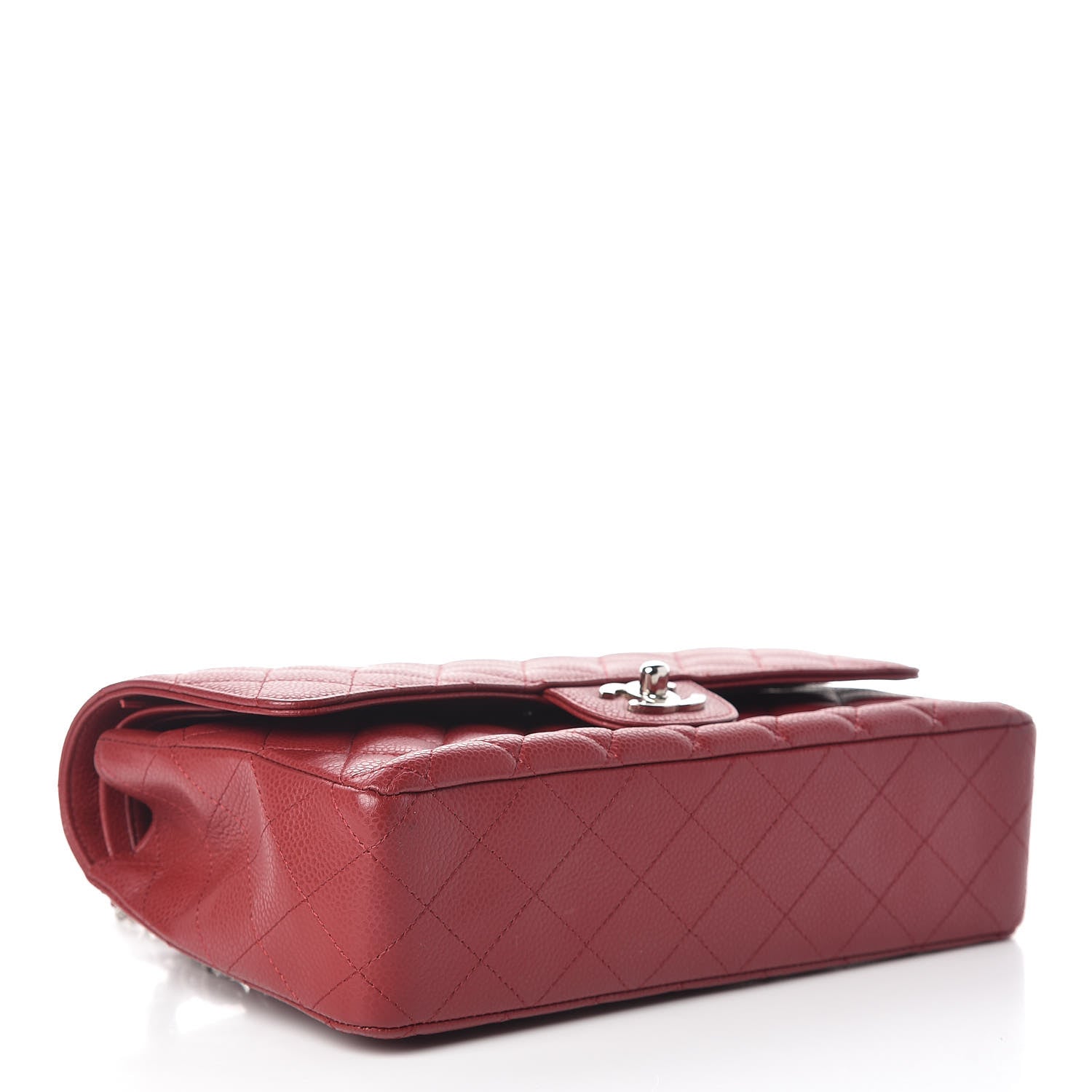Chanel Caviar Quilted Medium Double Flap Red 4 of 19