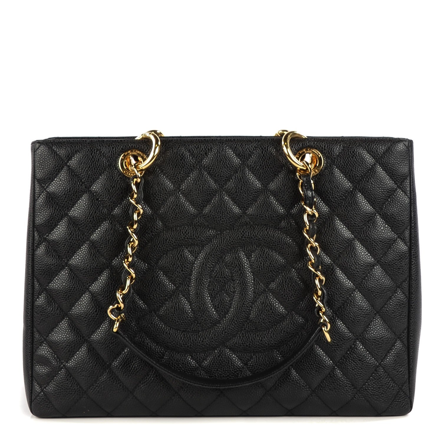 Chanel Caviar Quilted Grand Shopping Tote GST Black 1 of 7