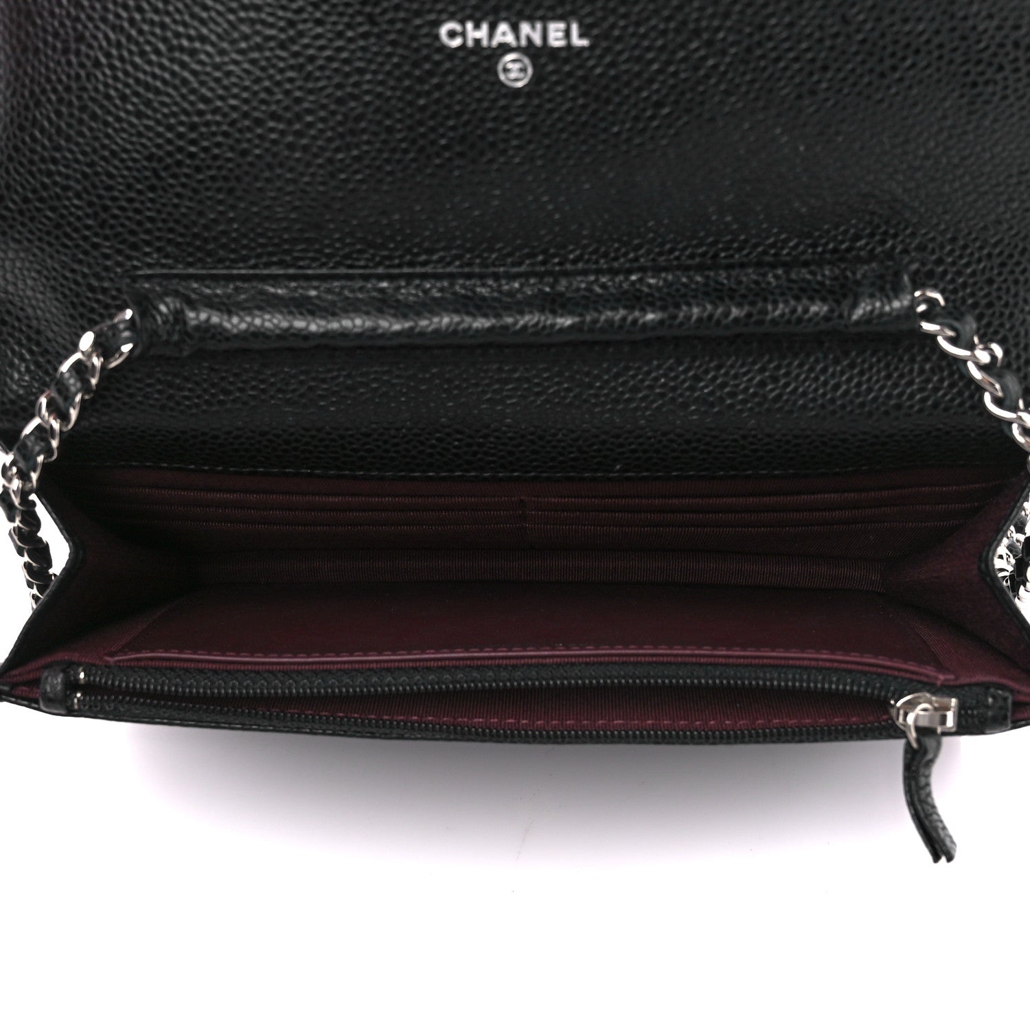 Chanel Caviar Quilted Wallet on Chain WOC Black 5 of 11