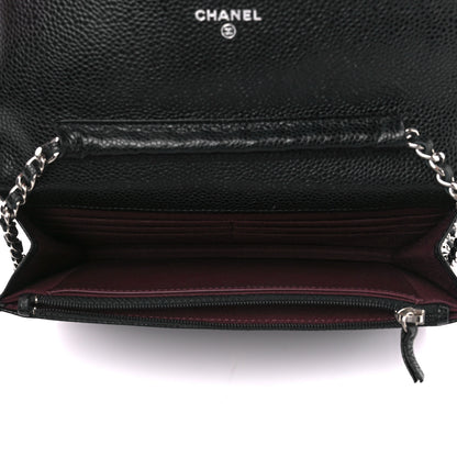 Chanel Caviar Quilted Wallet on Chain WOC Black 5 of 11