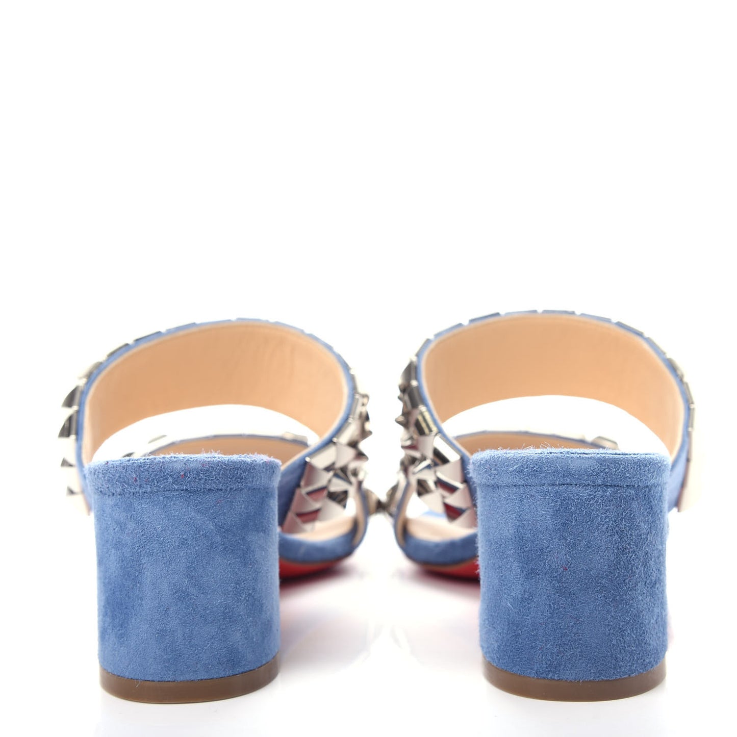 Suede Studded Tina Goes Mad 55 Slide Sandals 35 Version Jeans