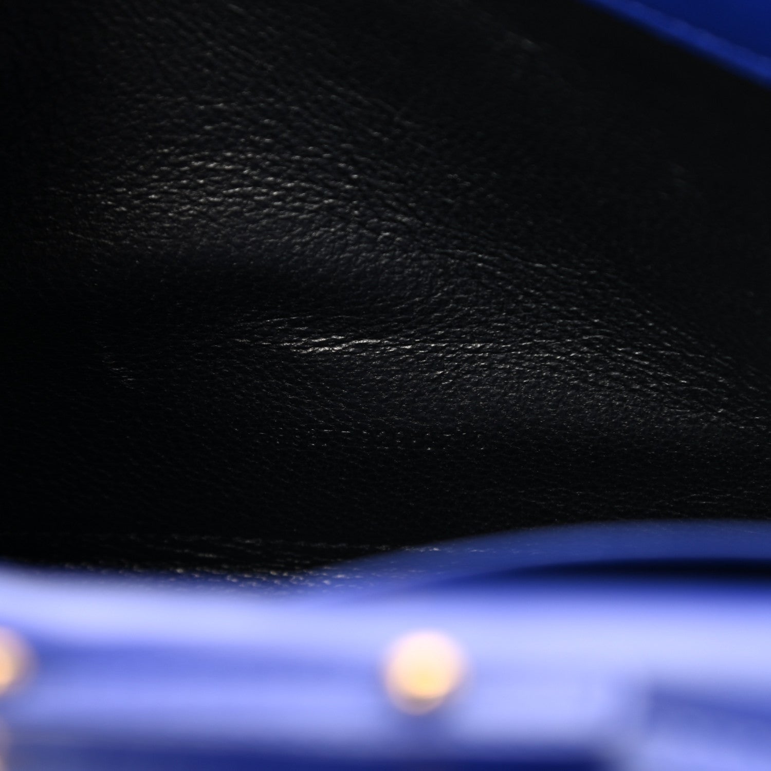 Saint Laurent Patent Calfskin Monogram Kate Wallet On Chain Royal Blue 7 of 11