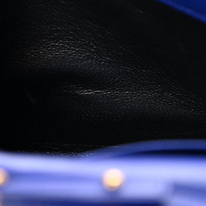 Saint Laurent Patent Calfskin Monogram Kate Wallet On Chain Royal Blue 7 of 11