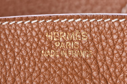 Hermes Taurillon Clemence Birkin 35 Gold 17 of 34