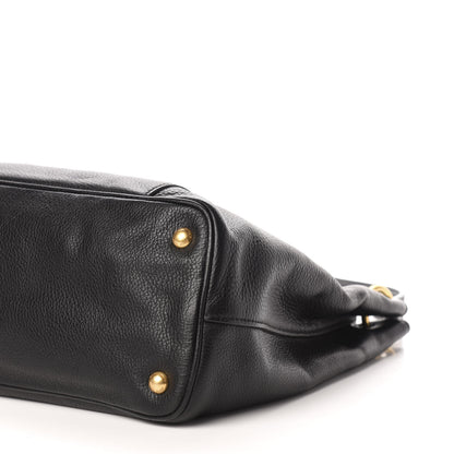 Miu Miu Vitello Daino Shoulder Bag Black 10 of 11