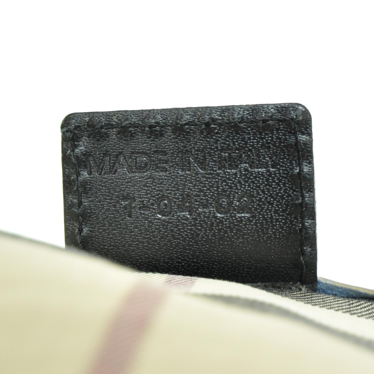 Burberry Pebbled Leather Small Satchel Blue 8 of 8