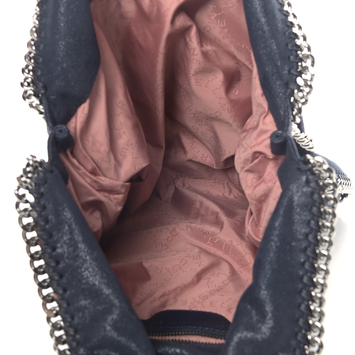 Stella McCartney Shaggy Deer Falabella Fold Over Tote Navy 5 of 9