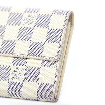 Louis Vuitton Damier Azur Sarah Wallet 8 of 10