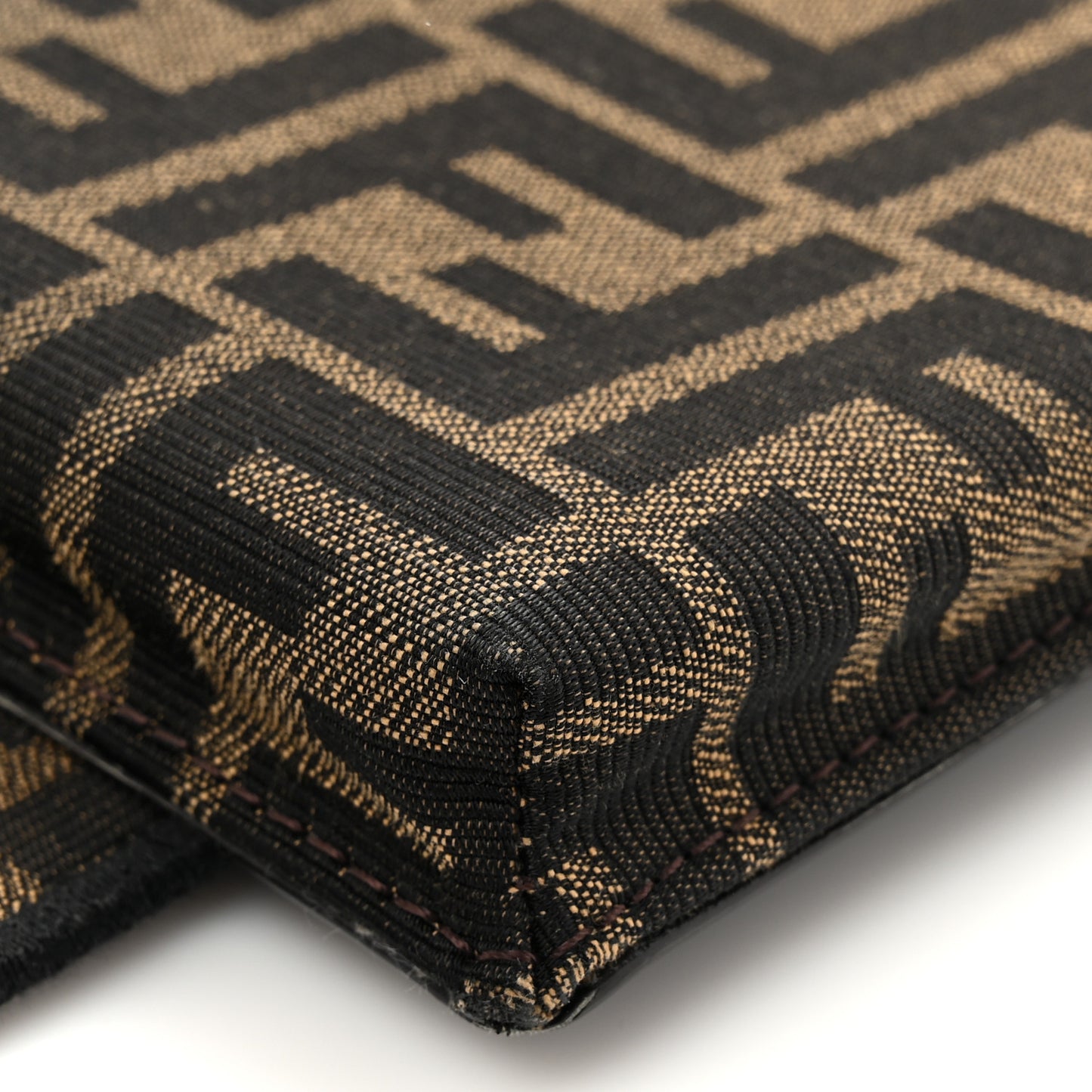 Fabric Jacquard FF 1974 Cell Pocket Strap You Tobacco Moro Black