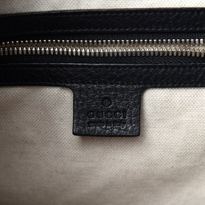 Gucci Pebbled Calfskin Small Soho Drawstring Backpack Black 5 of 9