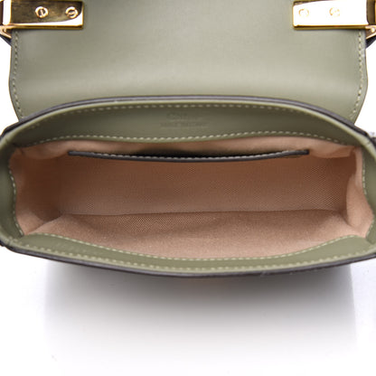 Chloe Calfskin Crocodile Embossed Mini C Double Carry Misty Forest 5 of 10