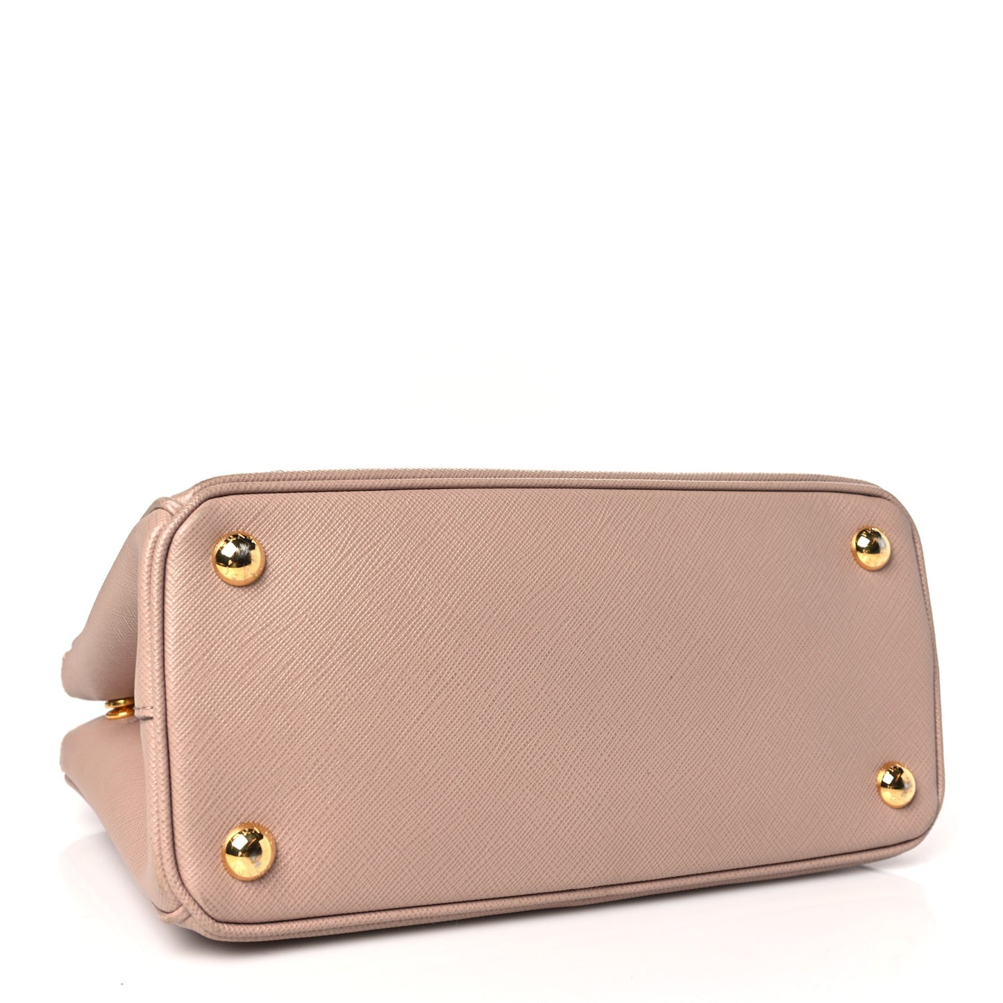 Saffiano Mini Galleria Double Zip Tote Cipria