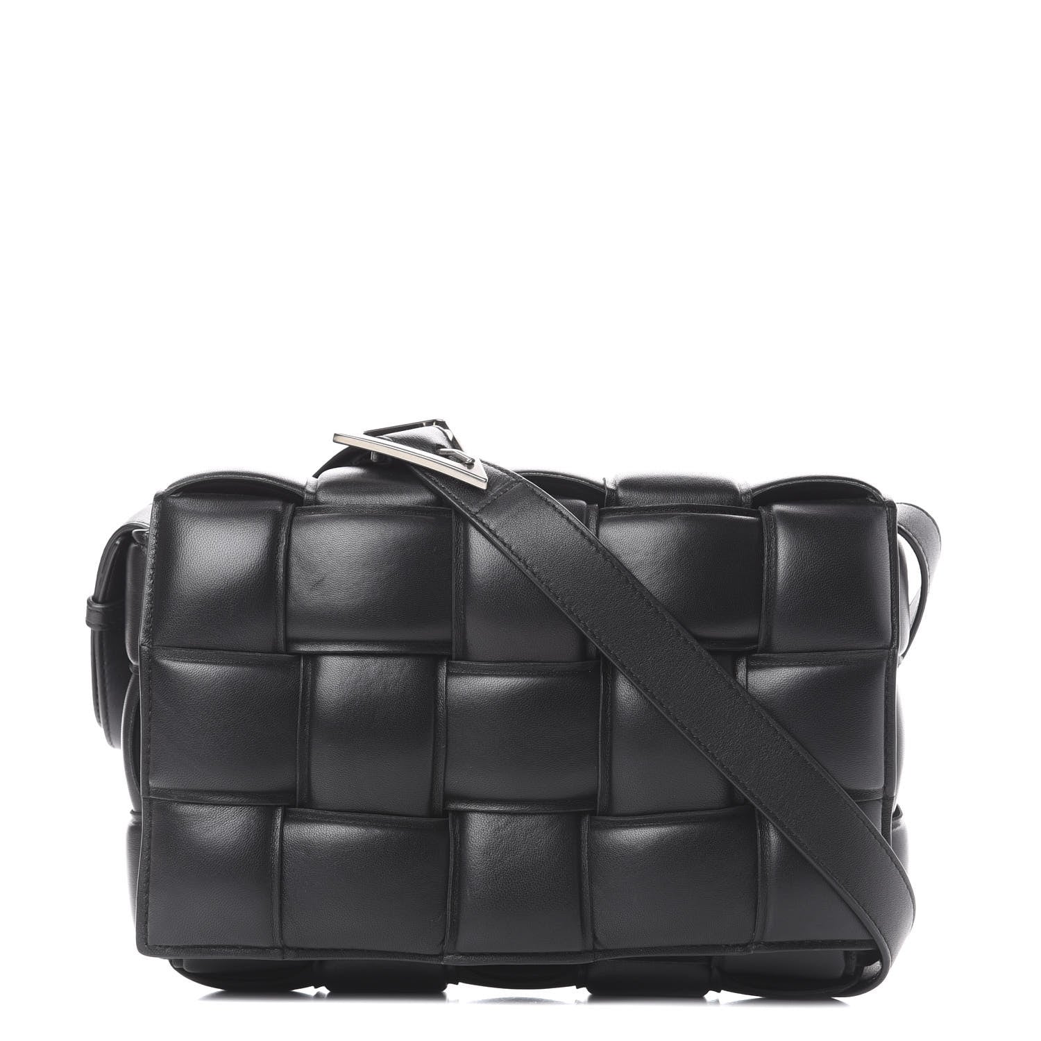 Bottega Veneta Nappa Maxi Intreccio Padded Cassette Crossbody Bag Black 1 of 9
