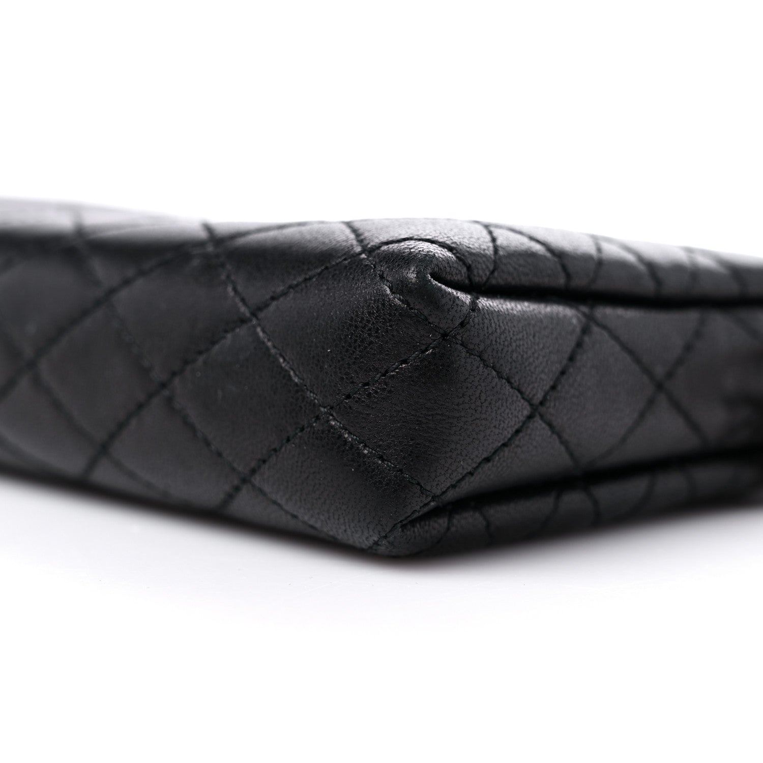Saint Laurent Lambskin Quilted Gaby Zipped Pouch Black 8 of 10