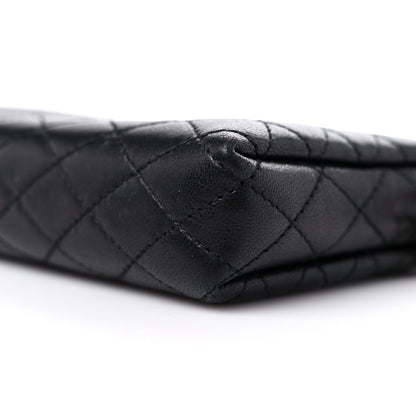 Saint Laurent Lambskin Quilted Gaby Zipped Pouch Black 8 of 10