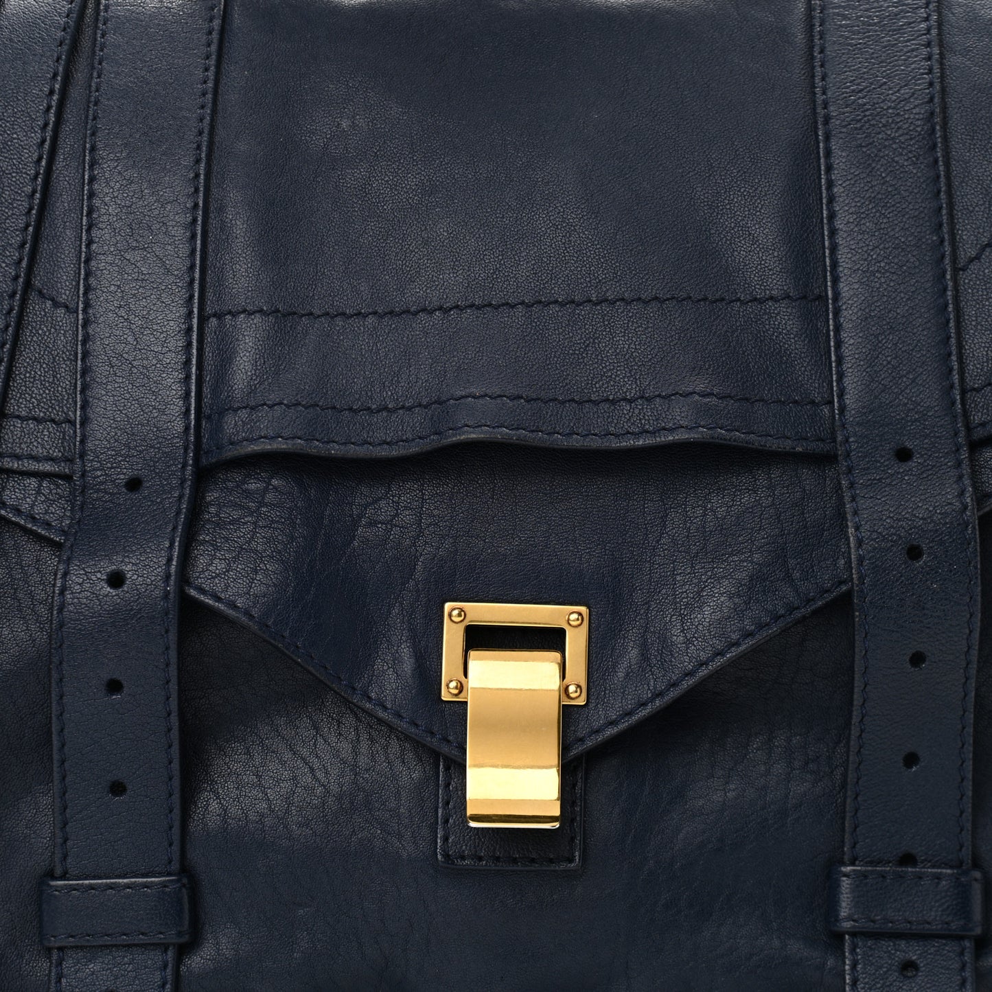 Lambskin Large PS1 Satchel Indigo