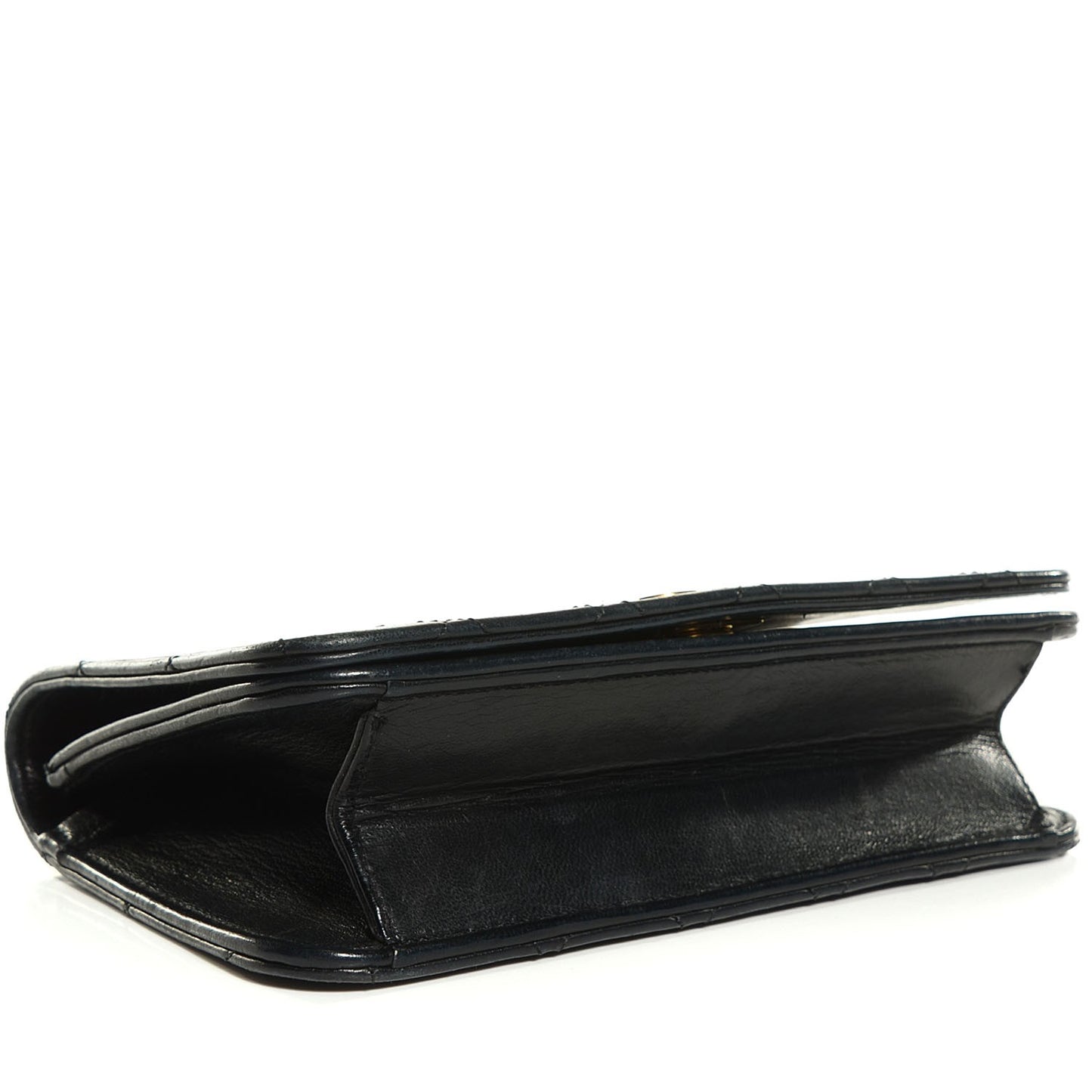 Lambskin Quilted Small Evening Flap Black