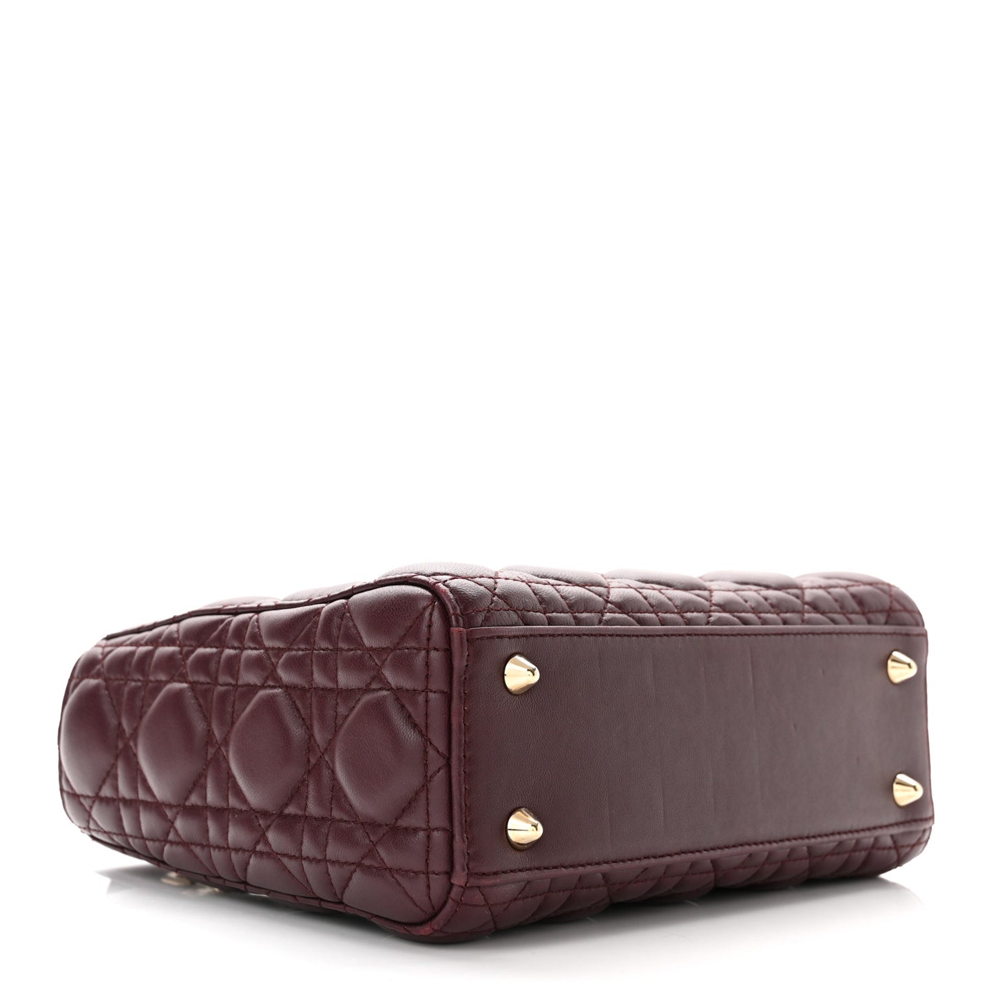 Lambskin Cannage Small Lucky Badges My Lady Dior Plum