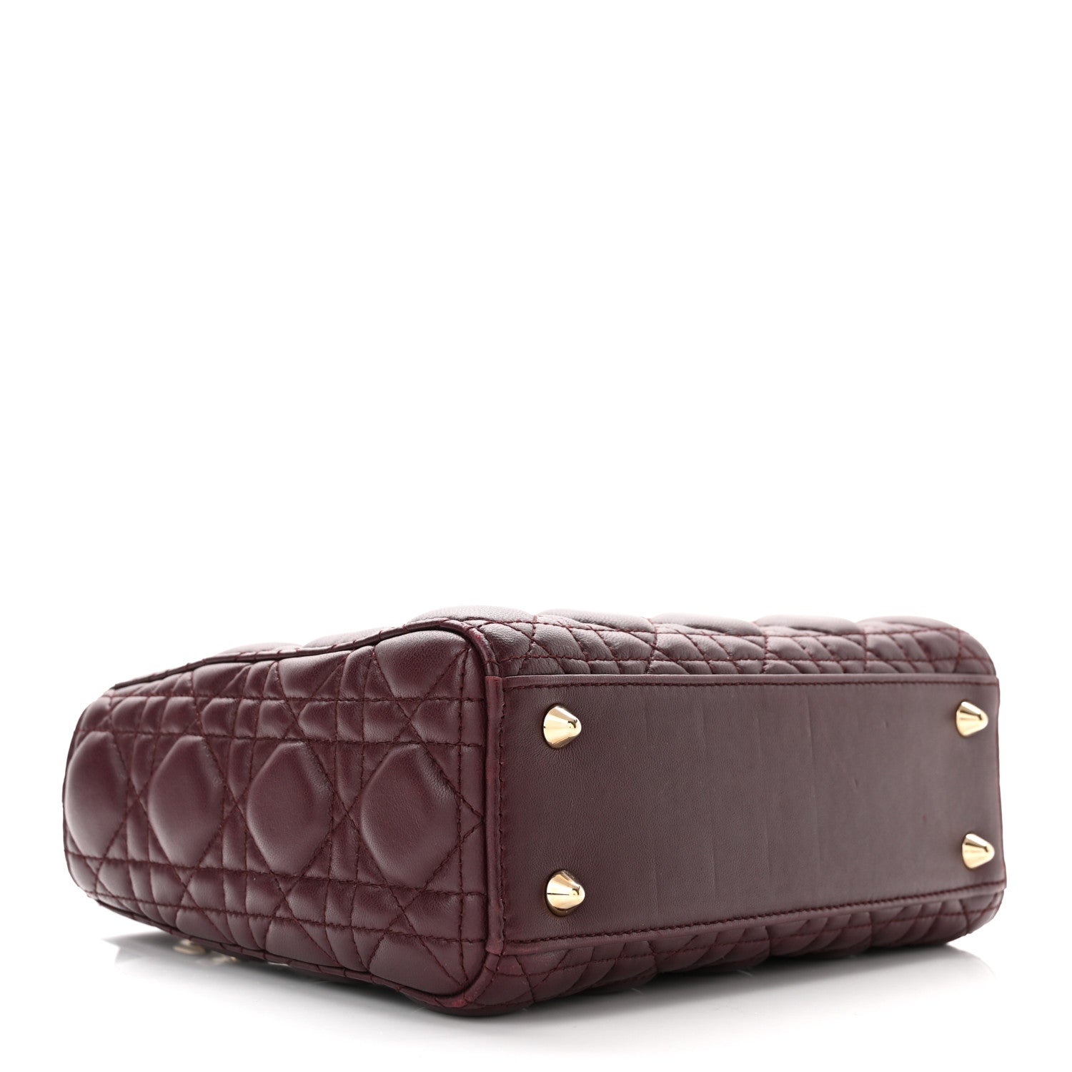 Christian Dior Lambskin Cannage Small Lucky Badges My Lady Dior Plum 4 of 9