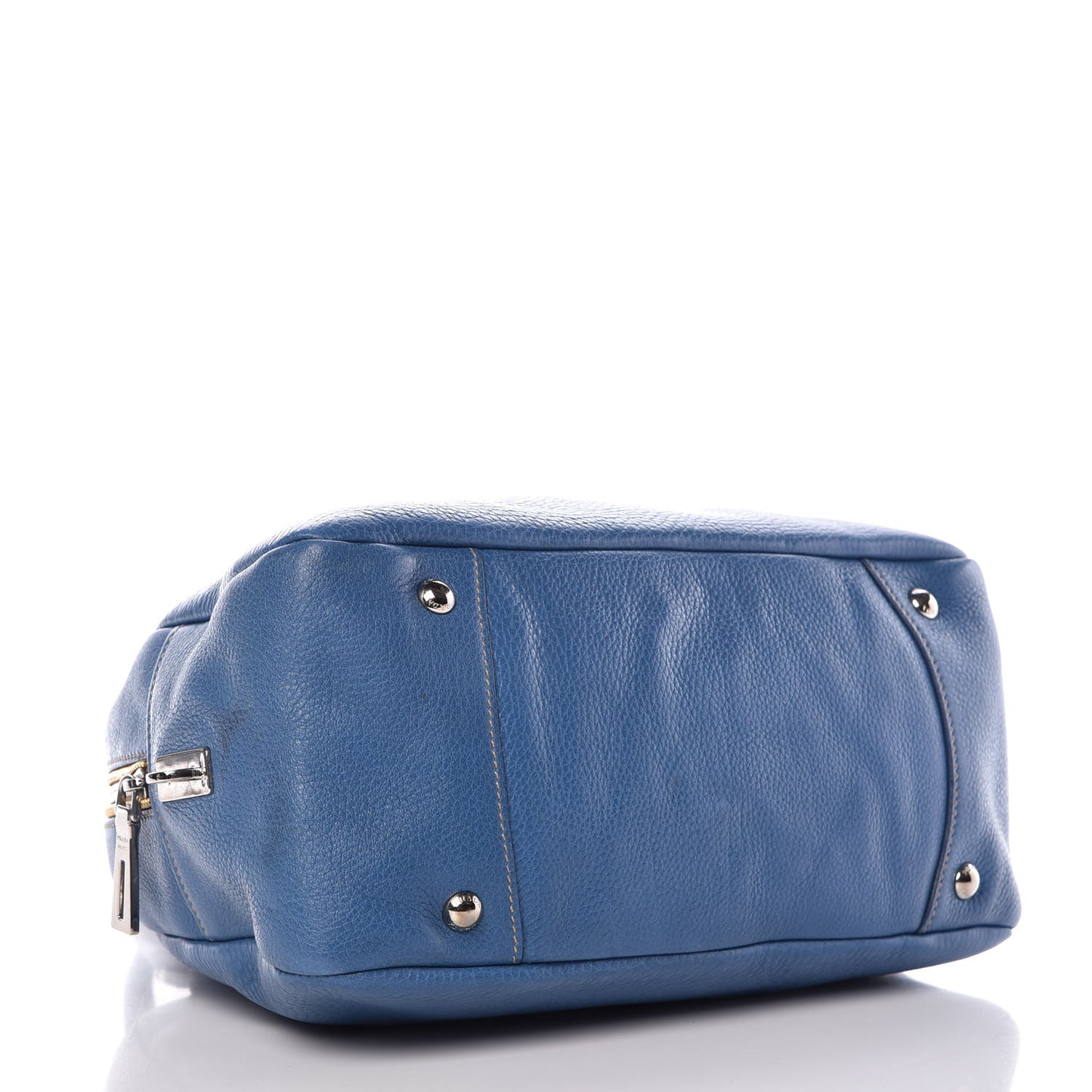 Vitello Daino Dome Satchel Cobalto