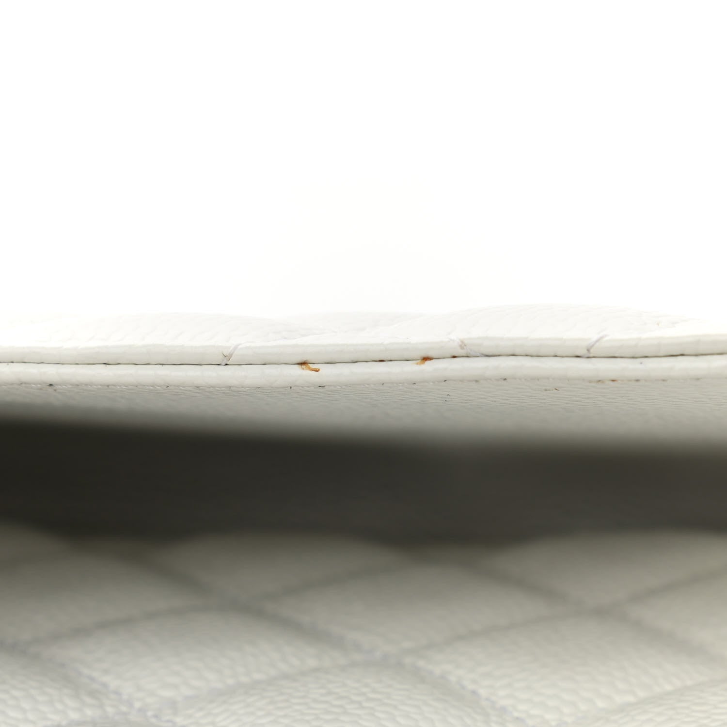 Chanel Caviar Quilted Jumbo Single Flap White 10 of 11