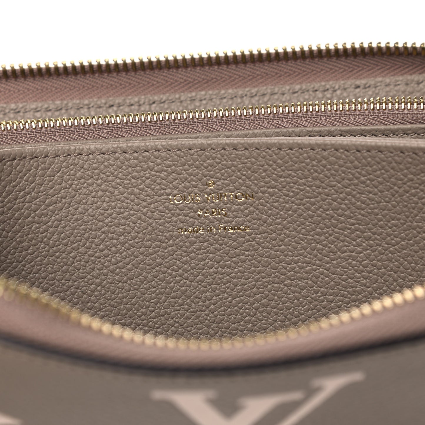 Empreinte Monogram Giant Zippy Wallet Tourterelle Creme