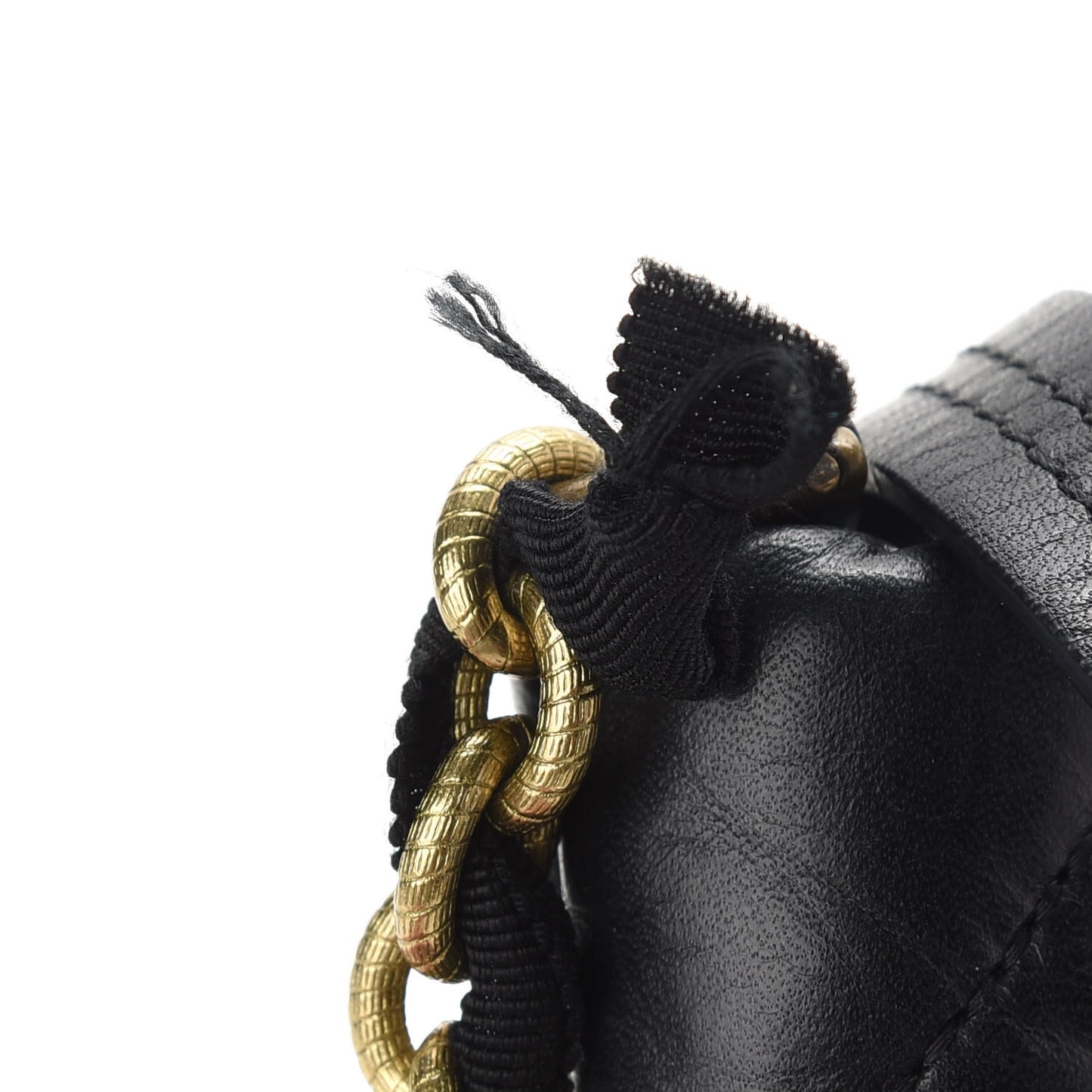 Lambskin Quilted Small Happy Shoulder Bag Black