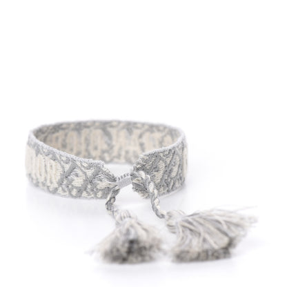 Christian Dior Woven Cotton J'Adior Friendship Bracelet Grey 3 of 3