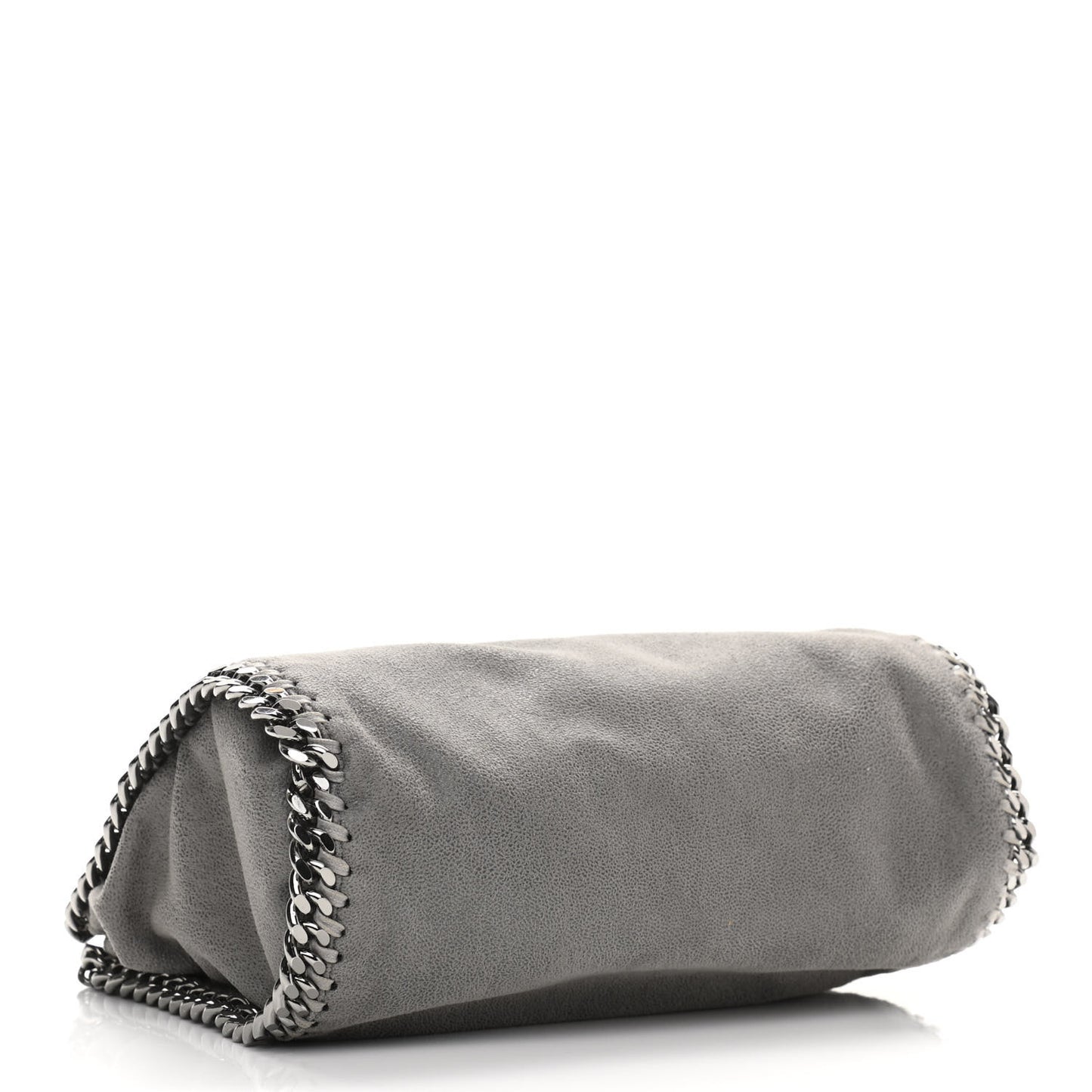Shaggy Deer Mini Falabella Fold Over Tote Light Grey